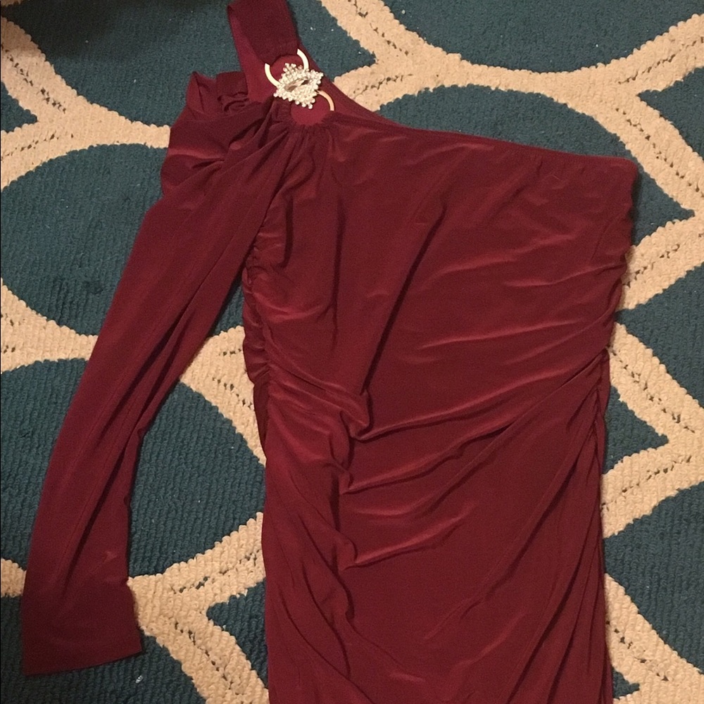 Red semi formal dress