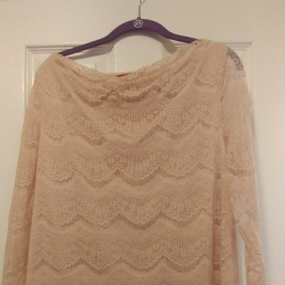 G.I.L.I Pink Lace Mini Dress