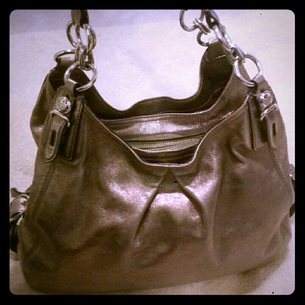 Metallic Coach Handbag