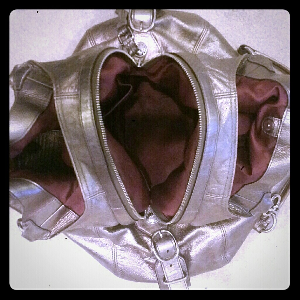 Metallic Coach Handbag - Picture 2 of 3