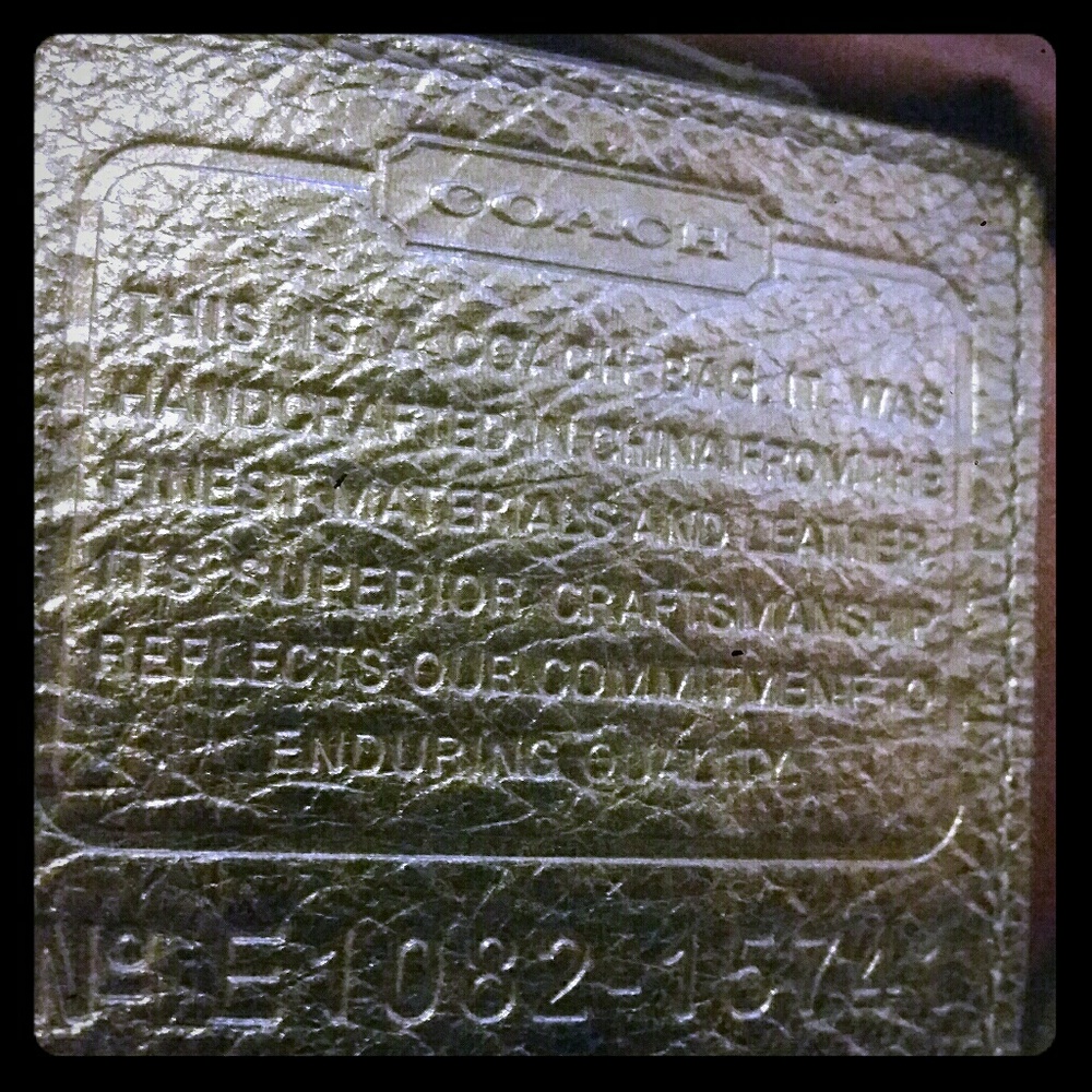 Metallic Coach Handbag - Picture 3 of 3