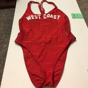 Red Forever 21 West Coast One Piece