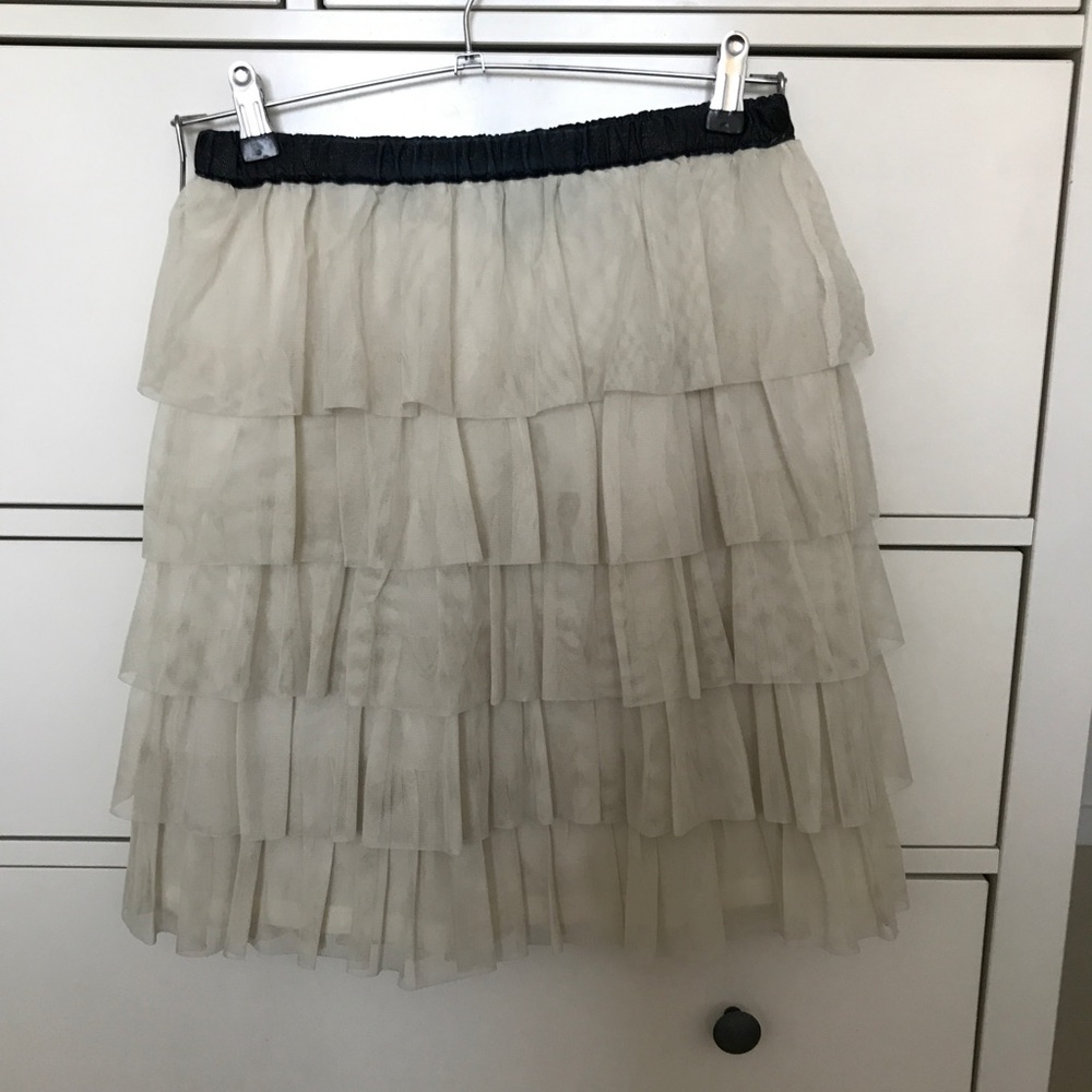 ruffle net skirt