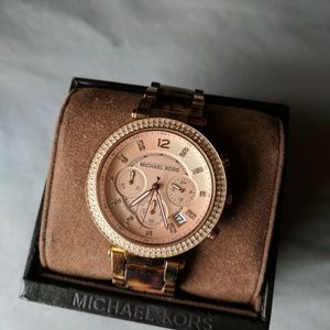 Michael Kors watch - Rose gold leaopard