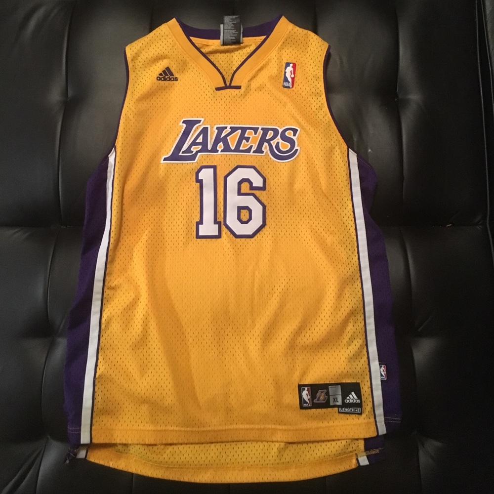 ADIDAS PAUL GASOL LAKERS JERSEY