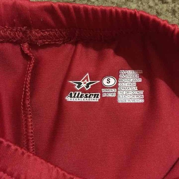 Red cheerleading spanks - Picture 2 of 2