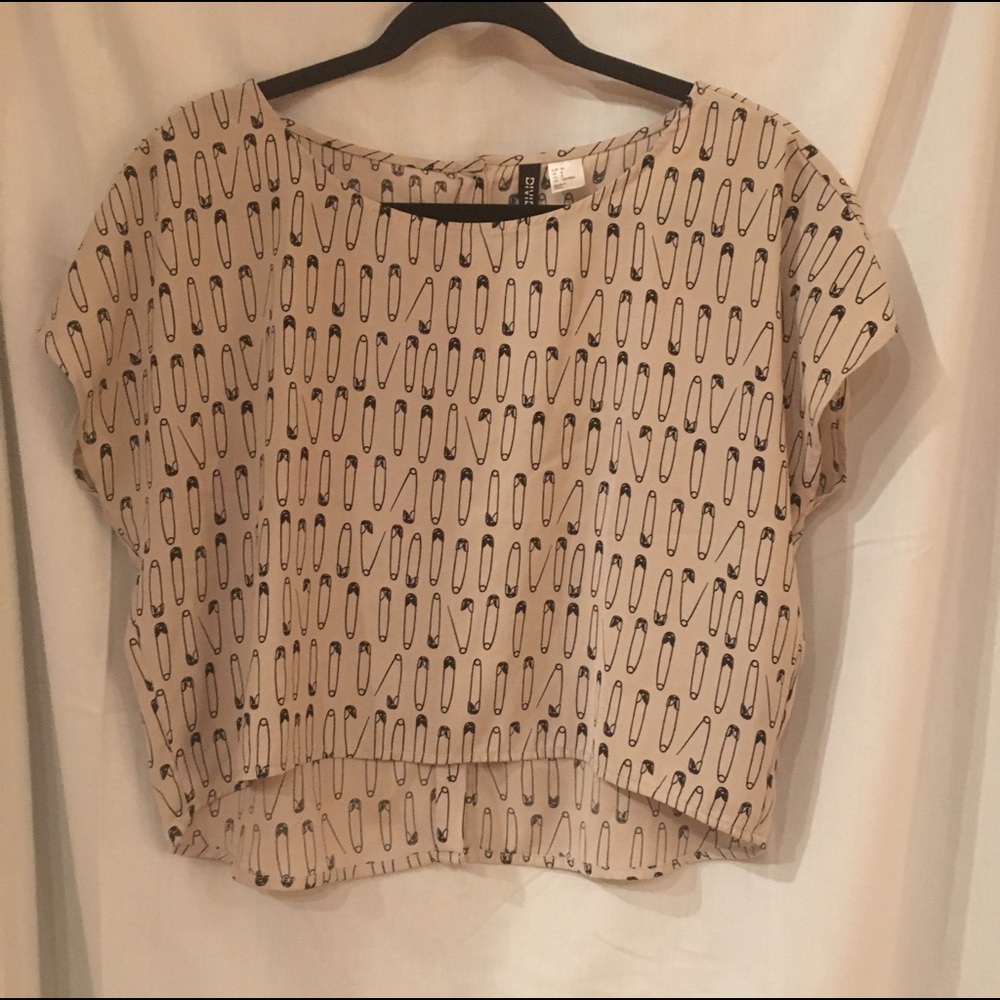 Safety Pin Crop Top
