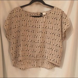 Safety Pin Crop Top
