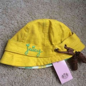 Yellow juicy couture hat