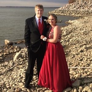 Red prom dress