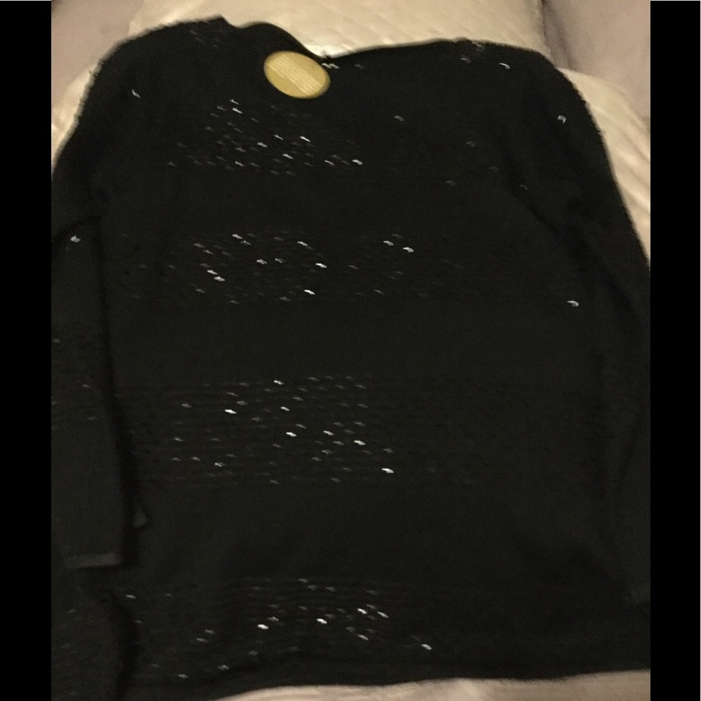 Black Sequin Liz Claiborne Sweater