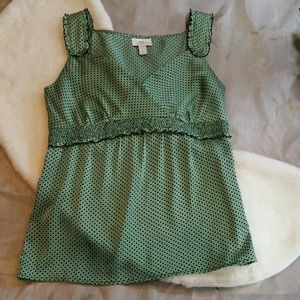 Ann Taylor LOFT Green Blouse