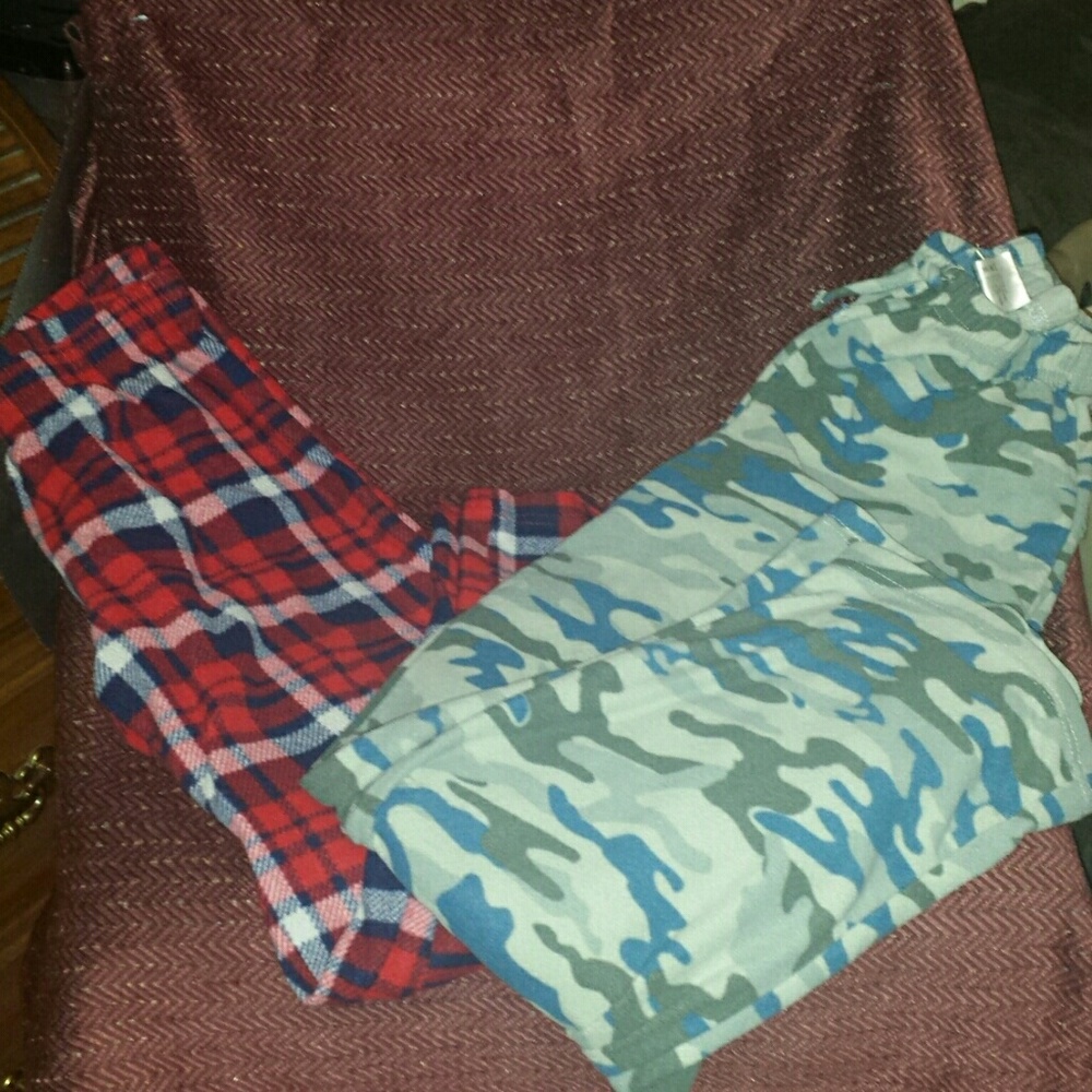 2 pairs boys sleep/lounge pants 10/12.