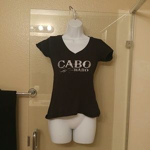 Short sleeve v neck top