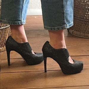 Sparkly platform heels