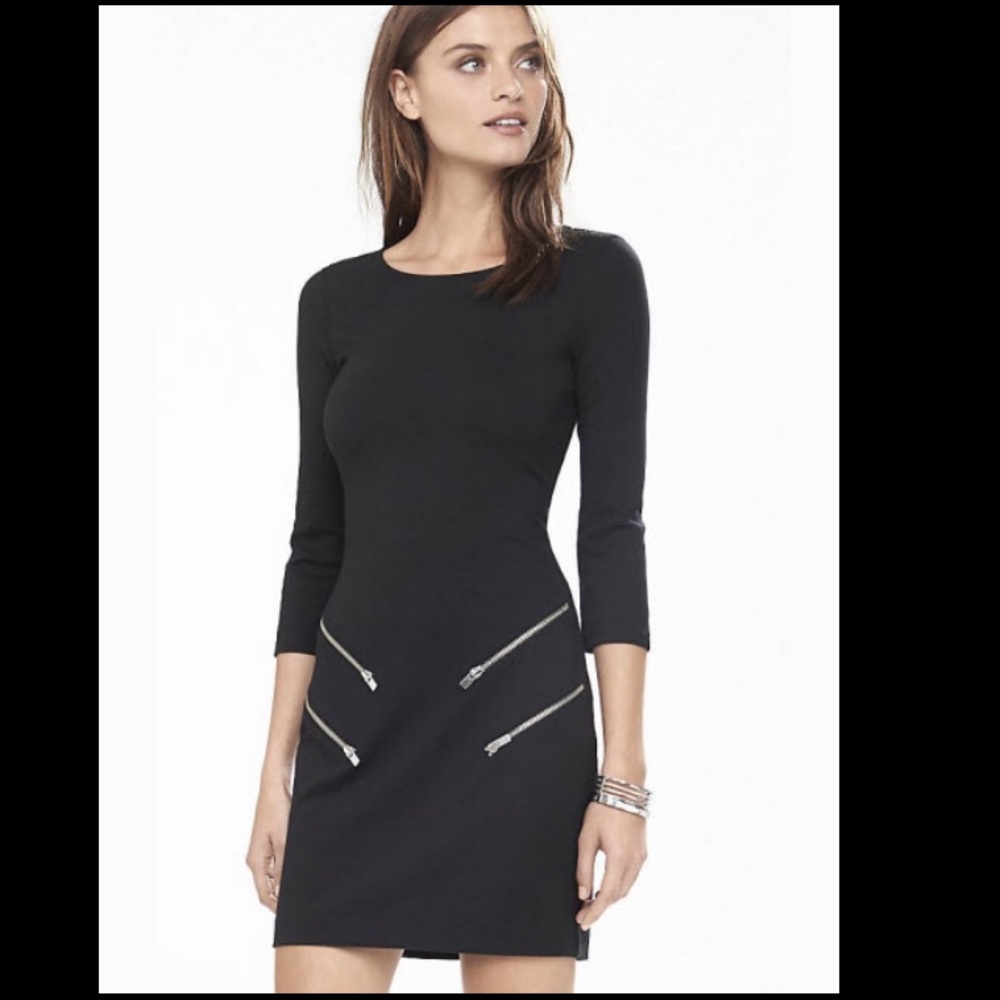 Express black cocktail dress