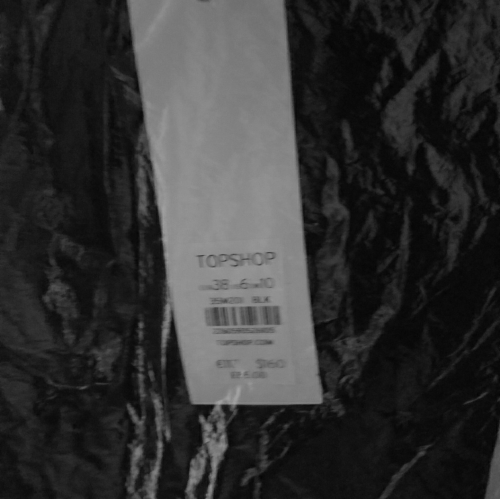 TopShop long black gown