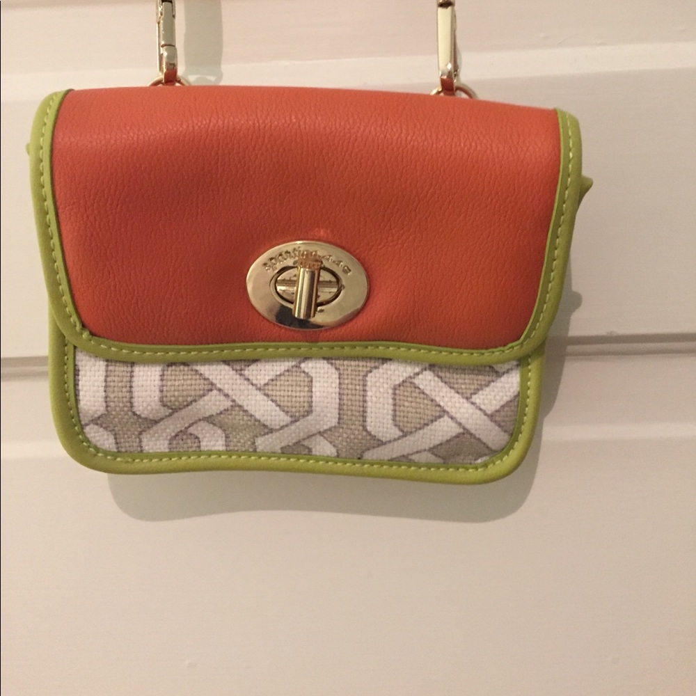 Spartina orange/green crossbody