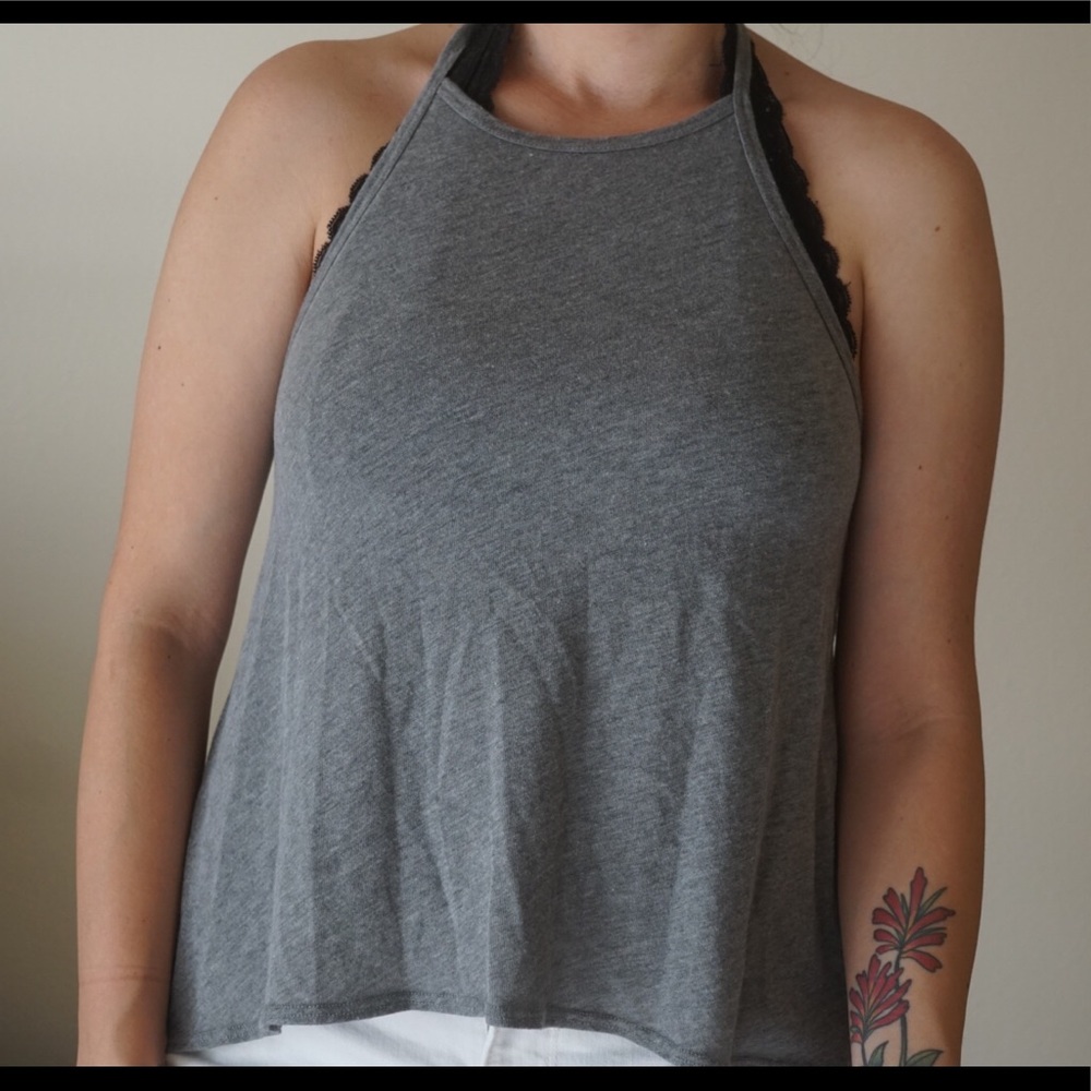 Hollister Grey Tank Top
