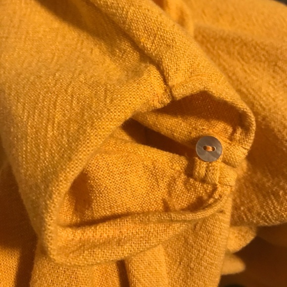 NWT ZARA TOP MEDIUM YELLOW - Picture 5 of 7