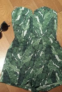 H&M Palm Print Romper