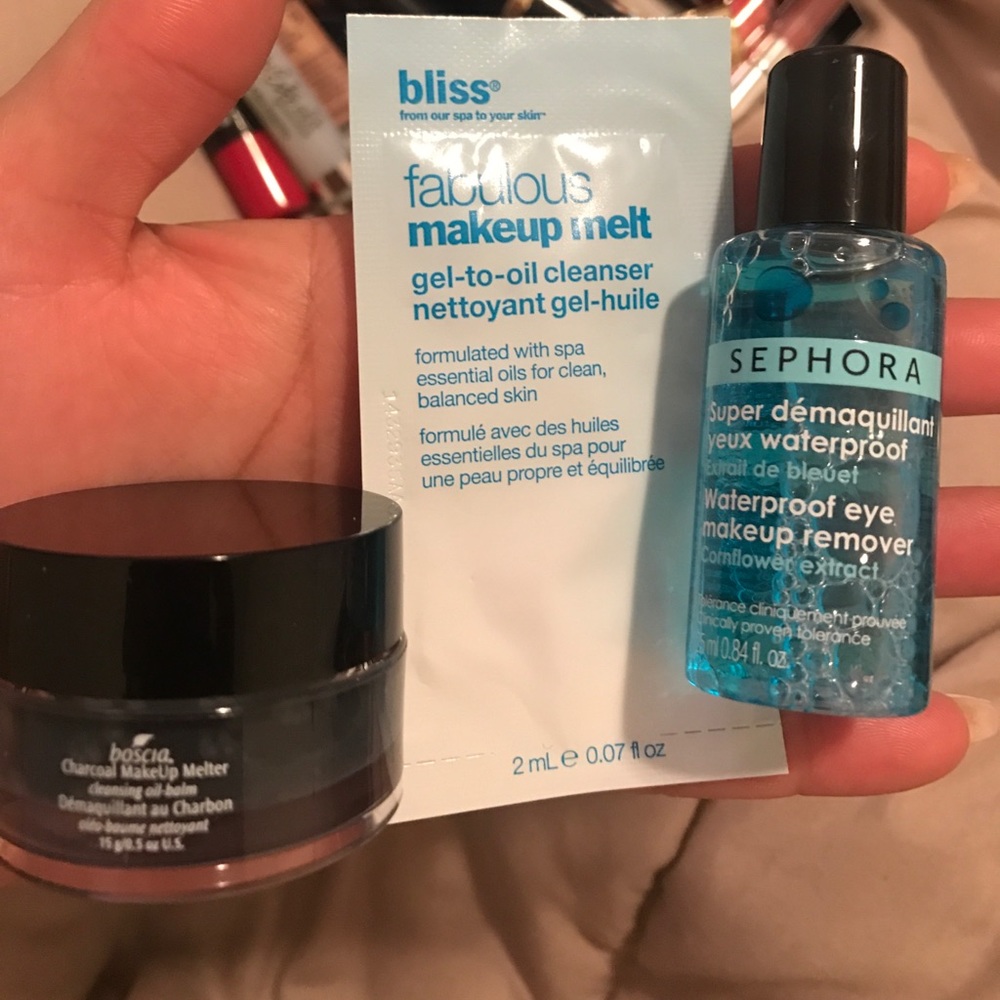 Three makeup removers