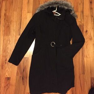 Black trench coat