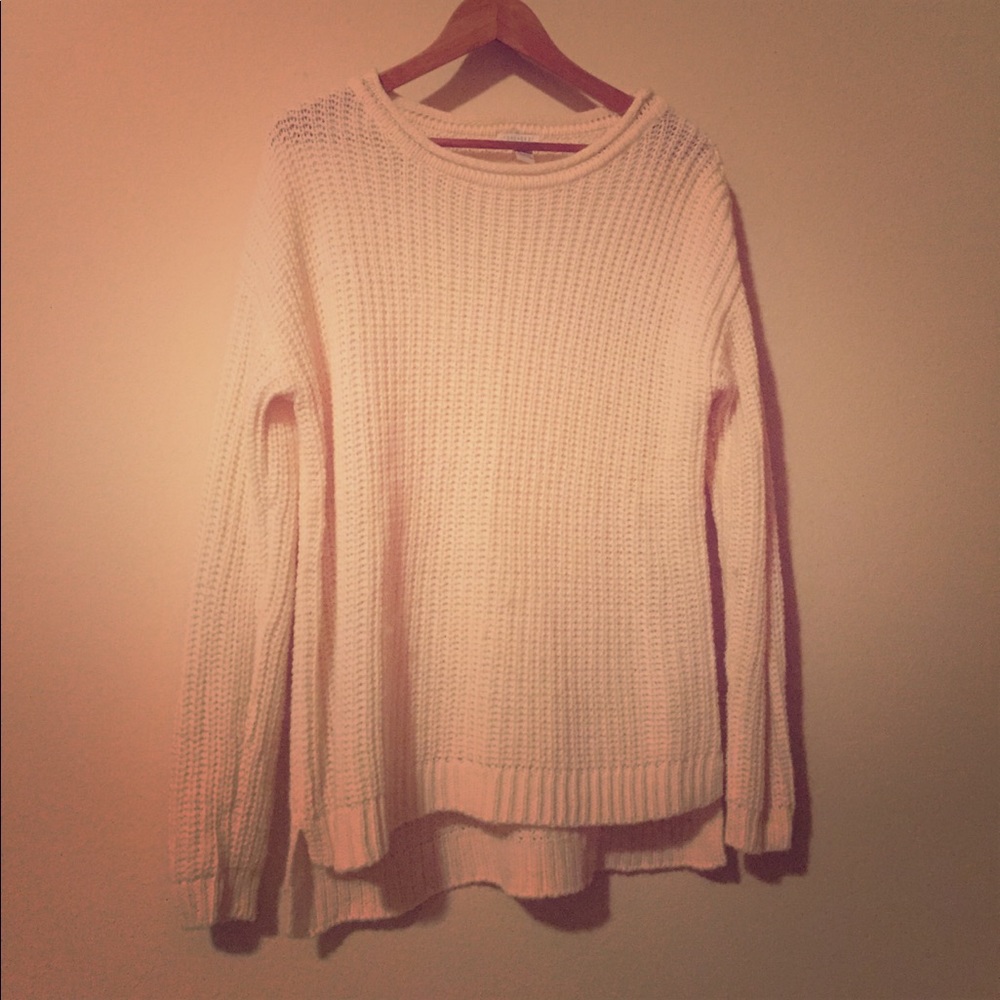Crew Neck Cream Sweater