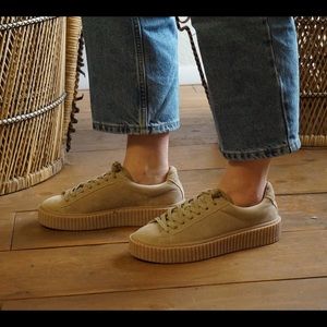 Tan gum sole sneakers