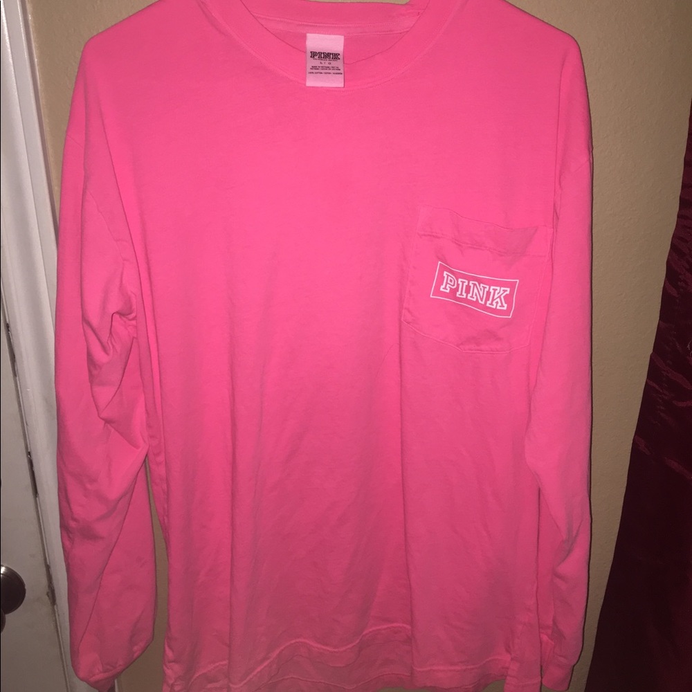Pink long sleeve shirt
