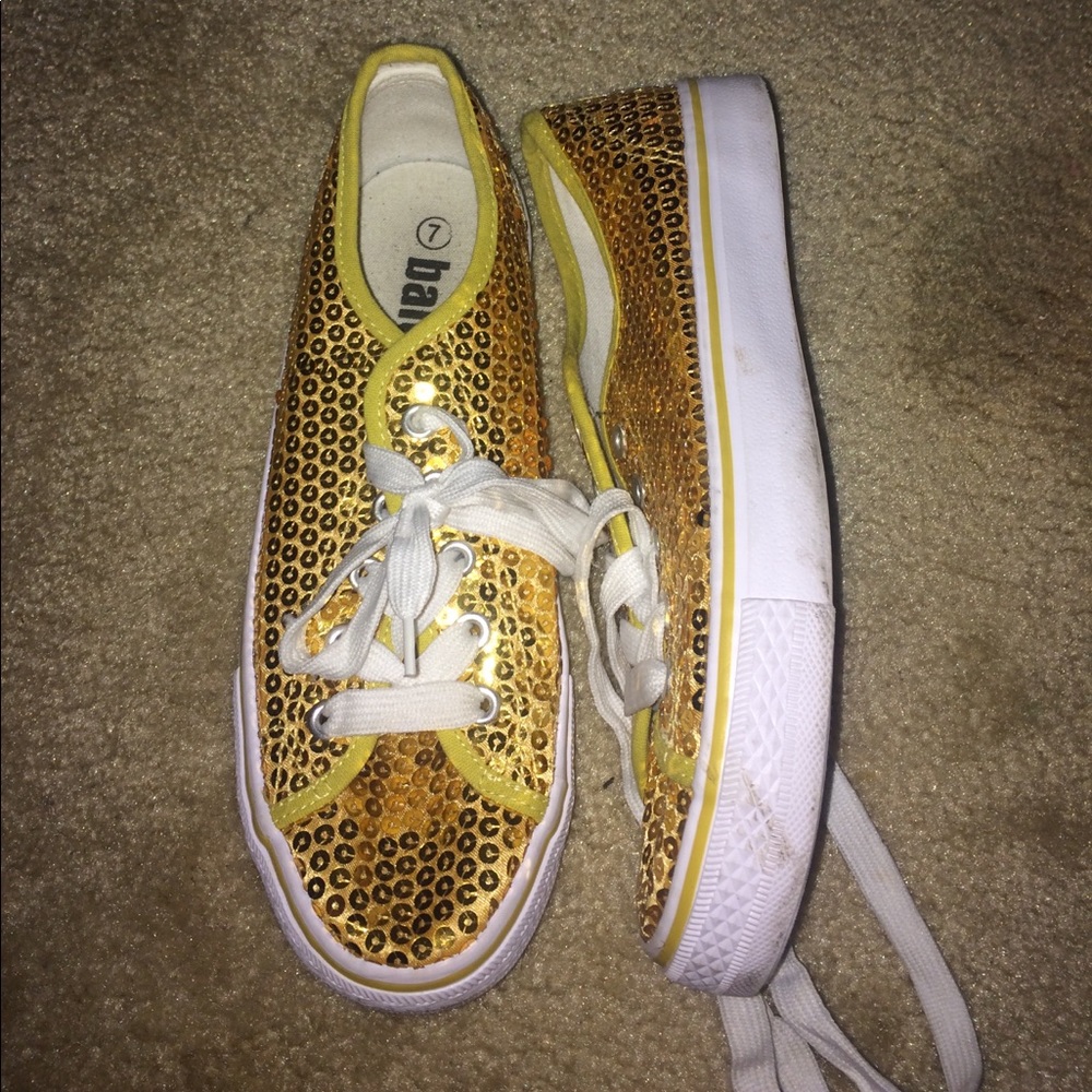 Sparkly sequence shoes
