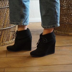 Lace up booties