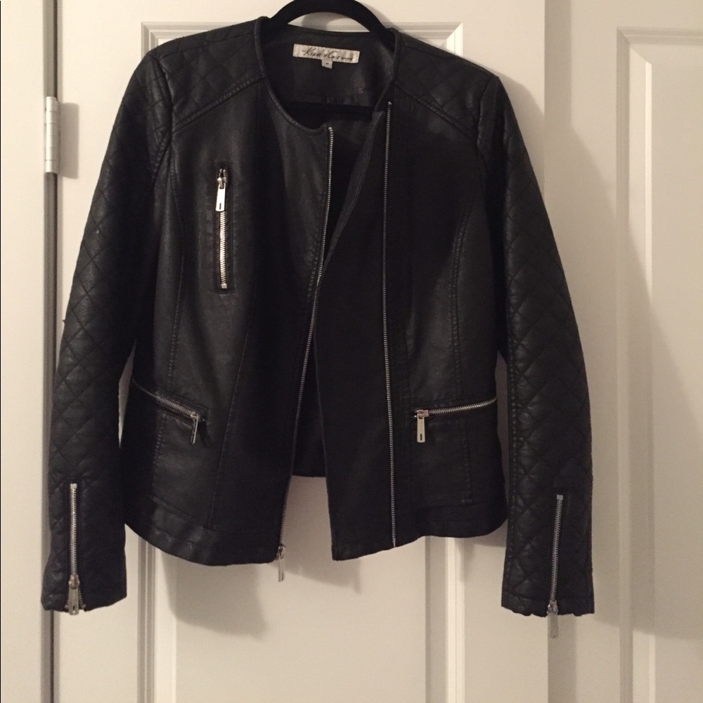 Kenneth Cole - Faux Leather Jacket