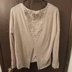 Energie Lace Split Back Top