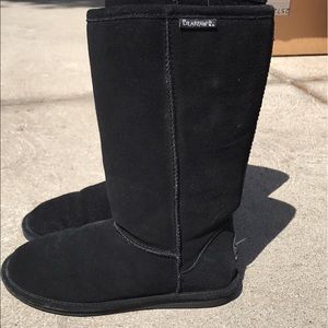 Bear paw black tall boots size 10