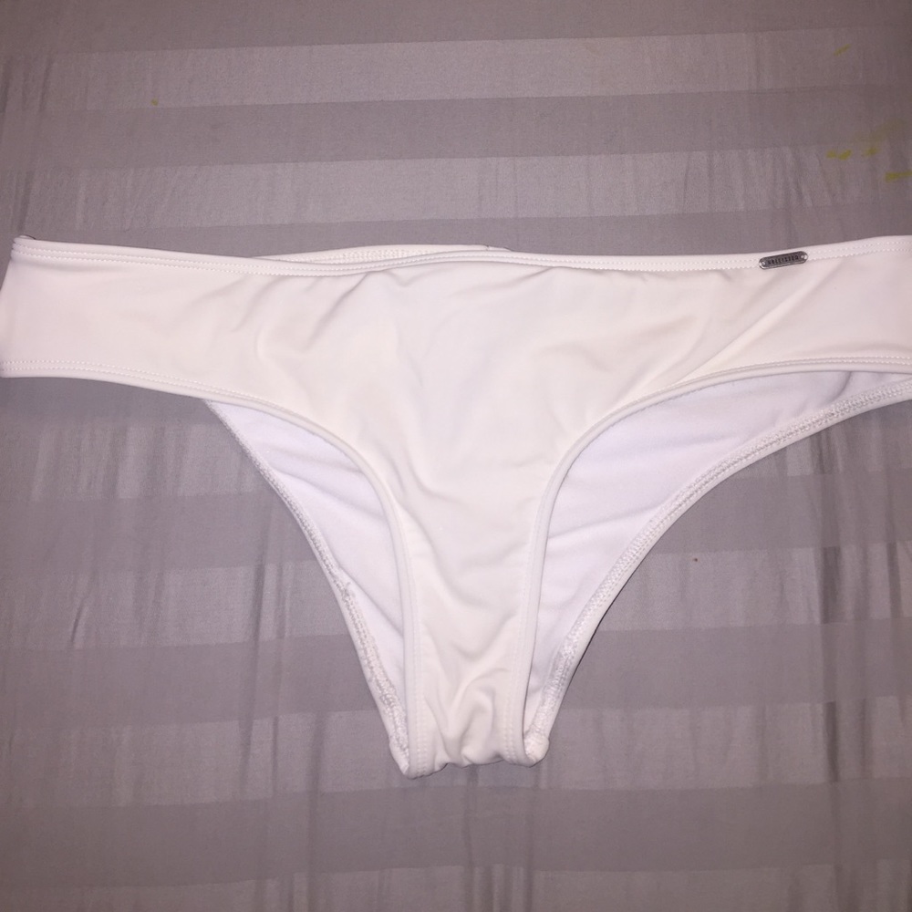 White bikini bottoms
