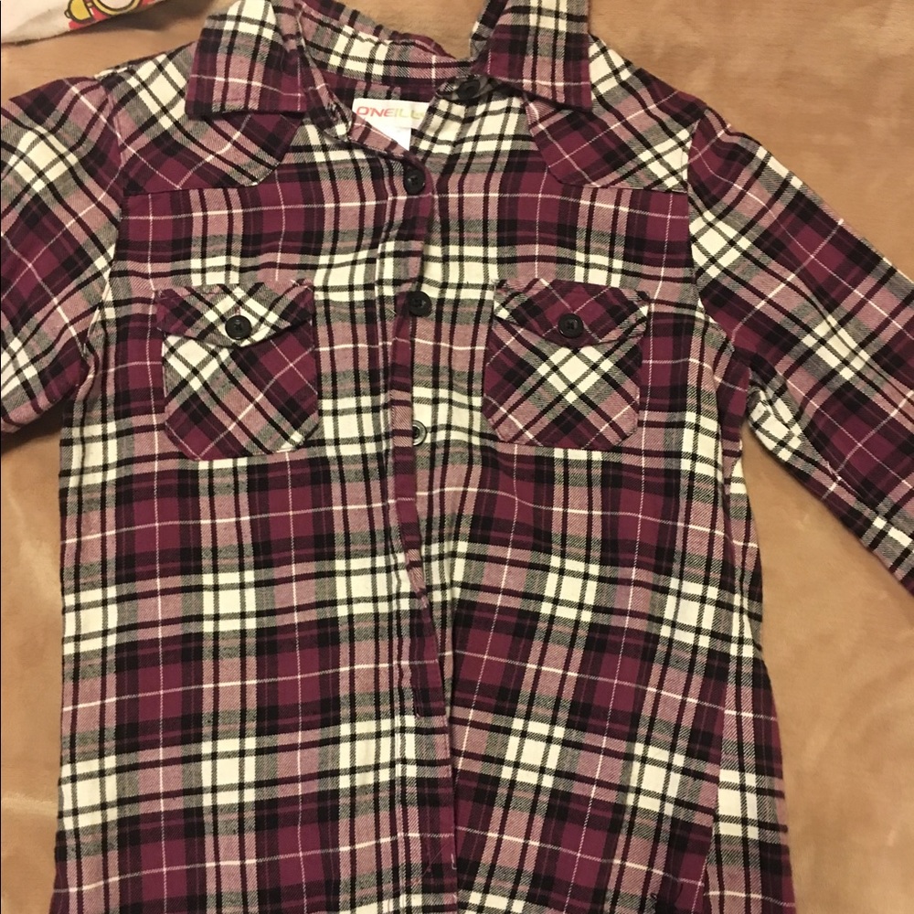 Purple flannel shirt size medium