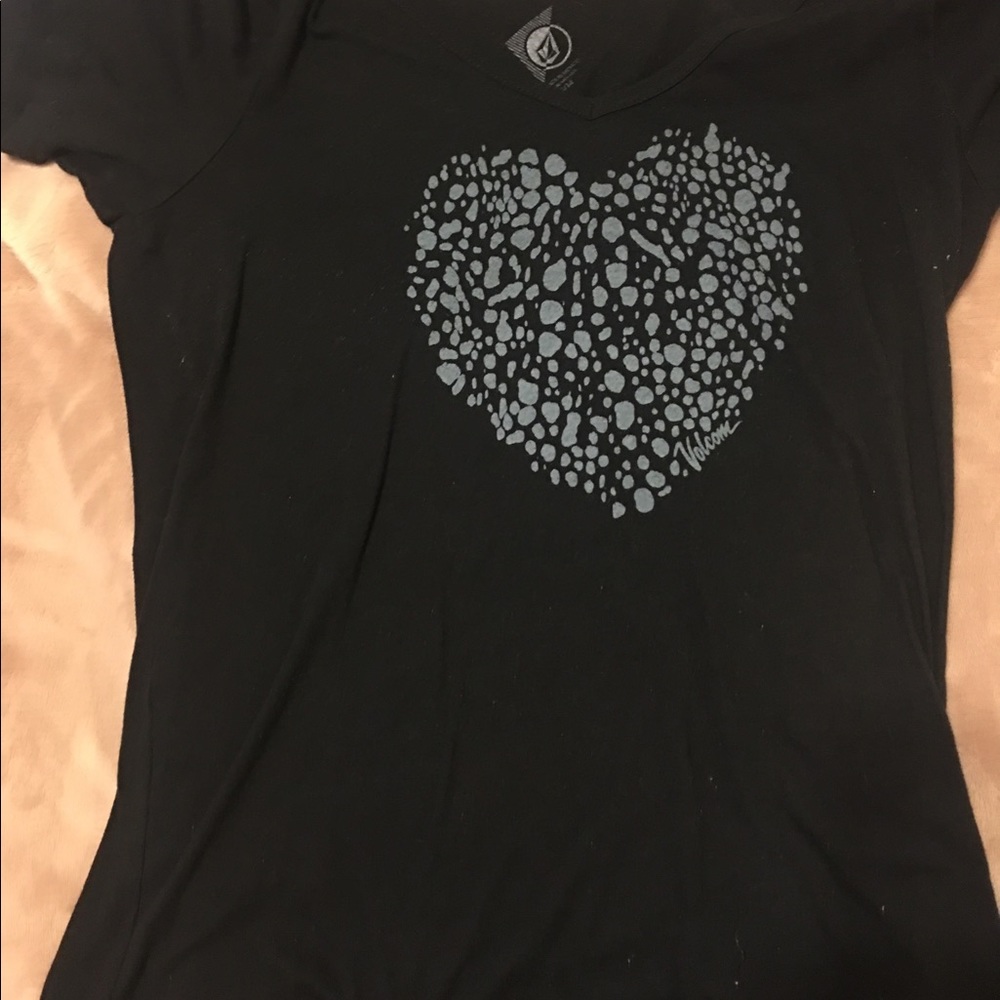 Black volcom tshirt size large