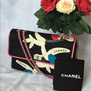 💯Authentic Chanel Multi Color Fabric Shoulder Bag