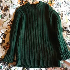Oversized emerald green Banana Republic sweater