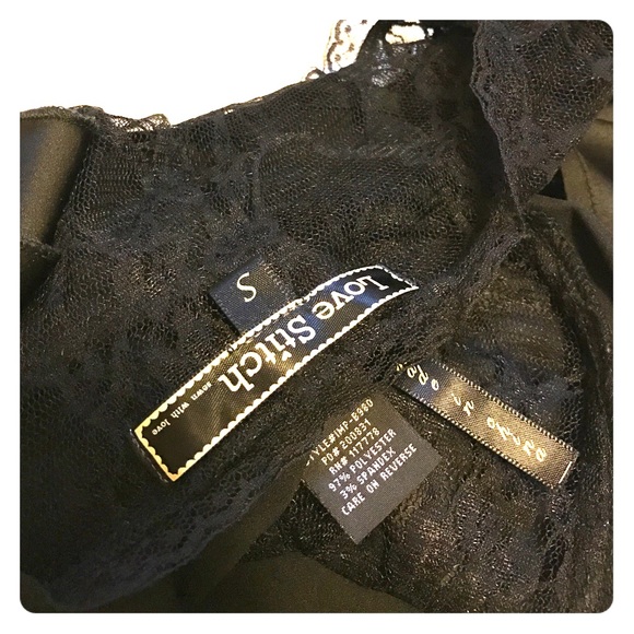 LOVE STITCH // Flirt Silk  Lace Top - Picture 5 of 6