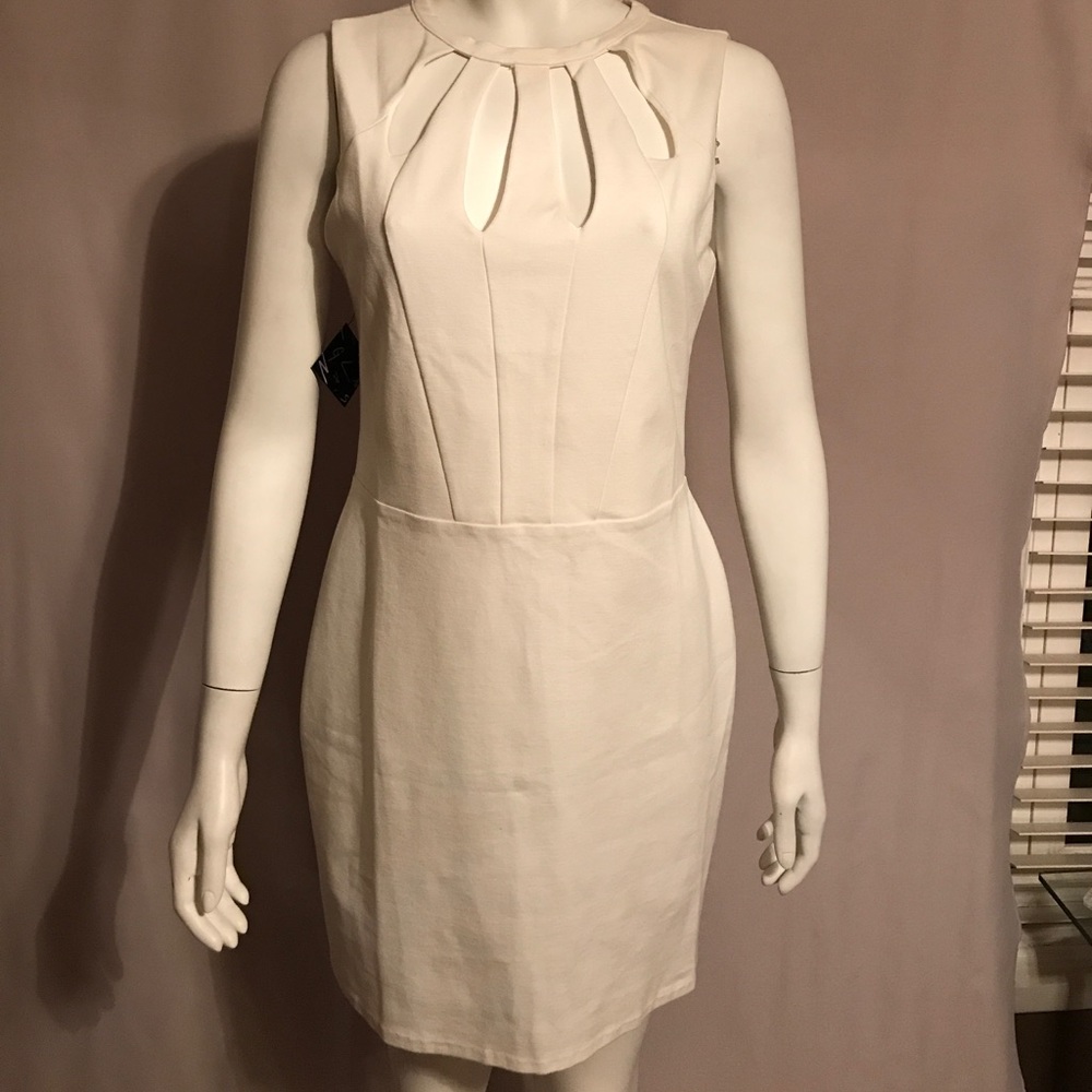 White Nasty Gal cutout dress