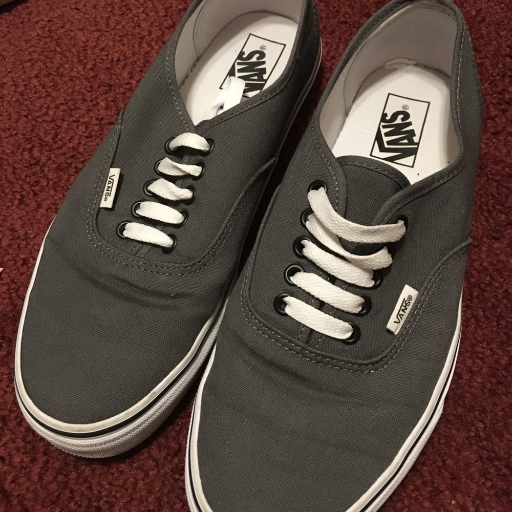 Gray vans canvas shoes men's 9