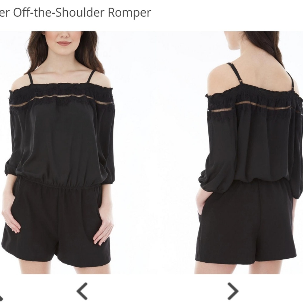 A. Byer Off-the-Shoulder Romper