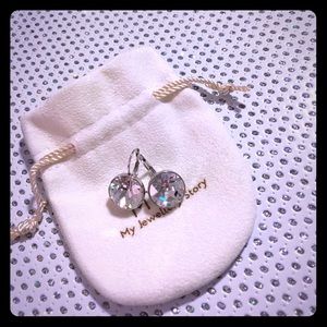 Bella Earrings Swarovski Crystal Silver