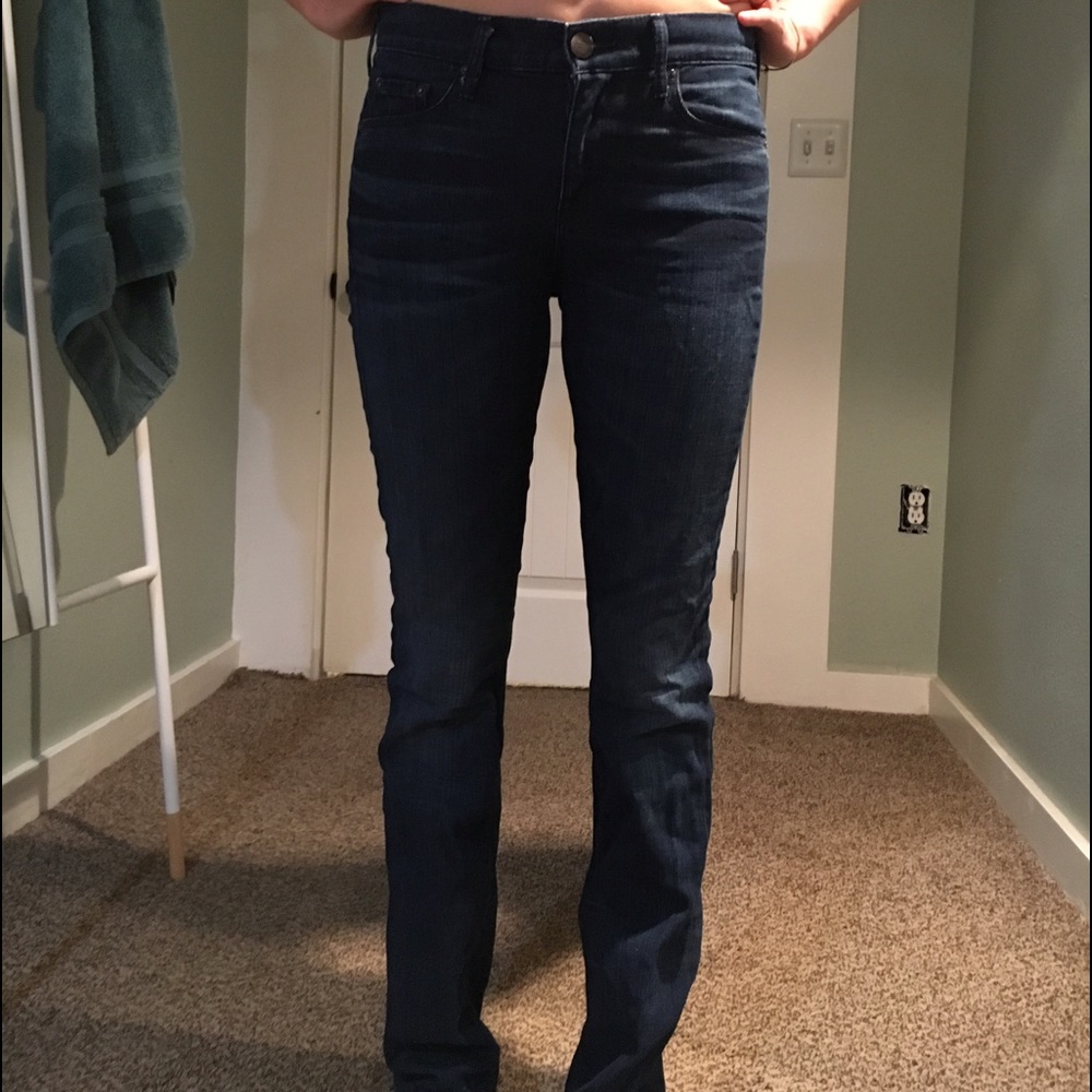 Anthropologie high rise boot cut jeans