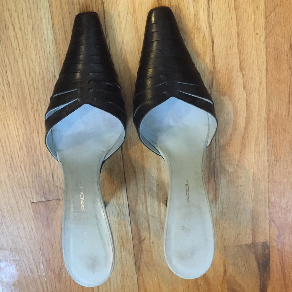 Bellin Slashed Leather Mules