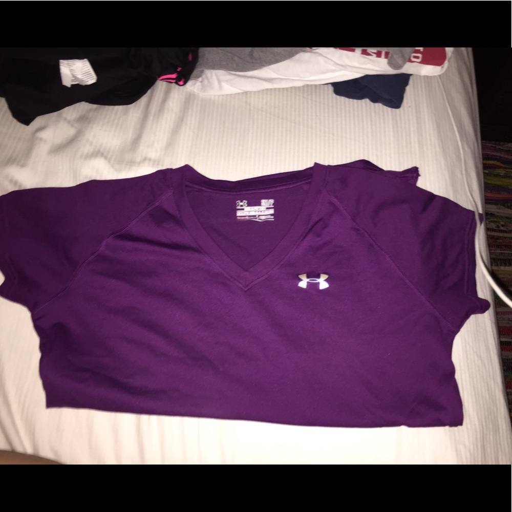 under armor purple top