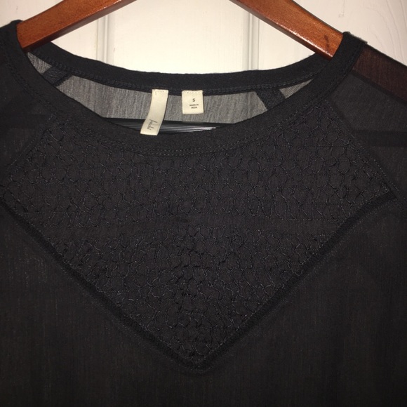 EUC Frenchi Long-sleeve Black Blouse, sz S - Picture 5 of 6