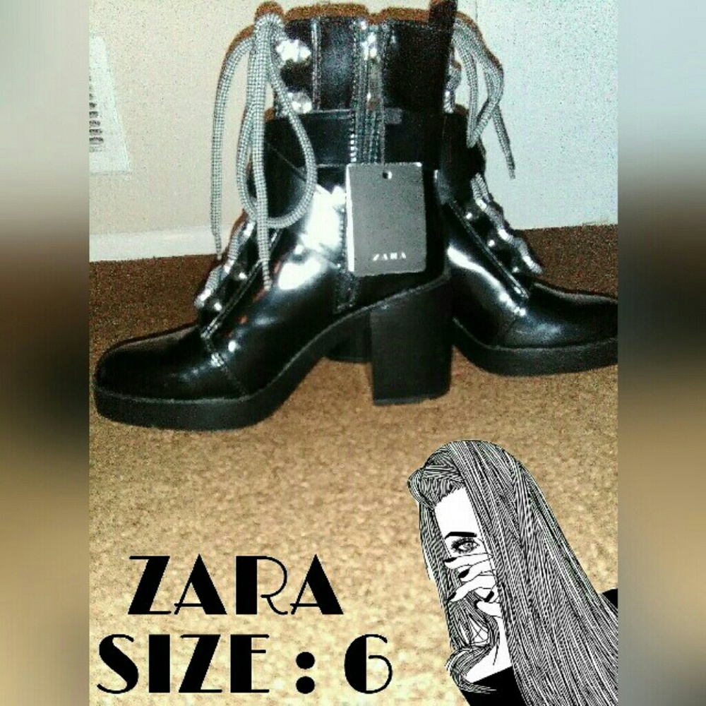Zara WOMEN'S COMBAT BOOT
